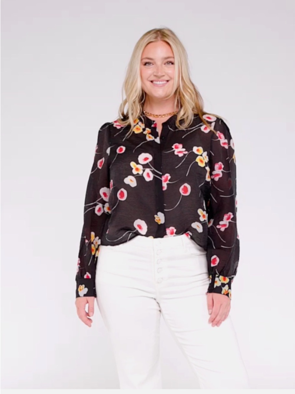 Cabi Greenhouse Blouse MEDIUM - Spring 2024 #6504